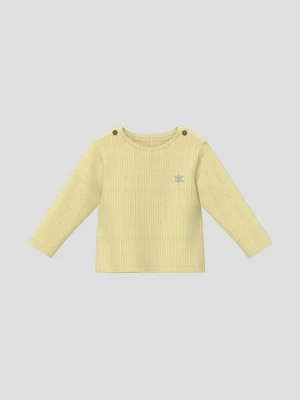 Obrázek produktu Unisex tričko s dlouhým rukávem, žebrovanou strukturou a výšivkou s.Oliver žlutá