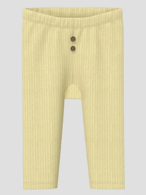 Obrázek produktu Unisex žebrované legíny s ozdobnými knoflíky s.Oliver žlutá