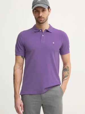 Obrázek produktu United Colors of Benetton Bavlněné polo tričko United Colors of Benetton fialová
