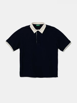 Obrázek produktu United Colors of Benetton Bavlněné polo tričko United Colors of Benetton námořnická modř