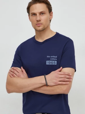 Obrázek produktu United Colors of Benetton Bavlněné tričko United Colors of Benetton námořnická modř