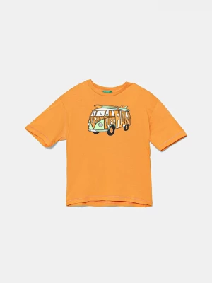 Obrázek produktu United Colors of Benetton Bavlněné tričko United Colors of Benetton oranžová