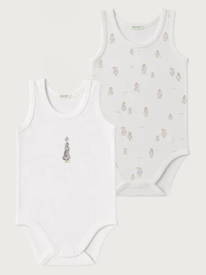 Obrázek produktu United Colors of Benetton body dětské bavlněné s elastanem 2-pack