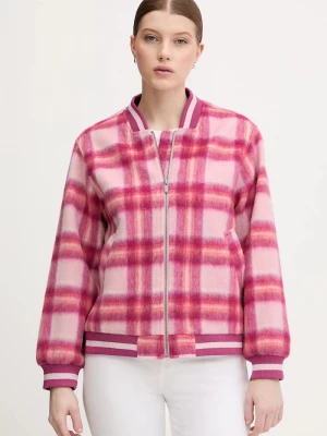 Obrázek produktu United Colors of Benetton Bomber bunda s příměsí vlny United Colors of Benetton růžová