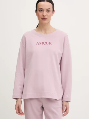 Obrázek produktu United Colors of Benetton dámské pyžamové tričko s dlouhým rukávem s bavlnou fialová