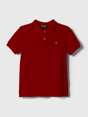 Obrázek produktu United Colors of Benetton Dětská bavlněná polokošile United Colors of Benetton červená