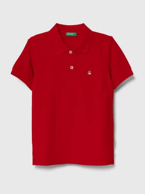 Obrázek produktu United Colors of Benetton Dětská bavlněná polokošile United Colors of Benetton červená
