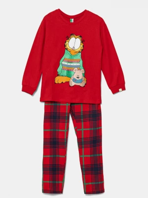 Obrázek produktu United Colors of Benetton Dětské bavlněné pyžamo United Colors of Benetton červená