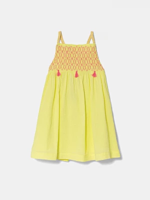 Obrázek produktu United Colors of Benetton Dětské bavlněné šaty United Colors of Benetton žlutá