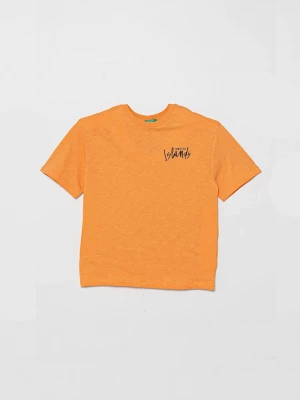 Obrázek produktu United Colors of Benetton Dětské bavlněné tričko United Colors of Benetton oranžová