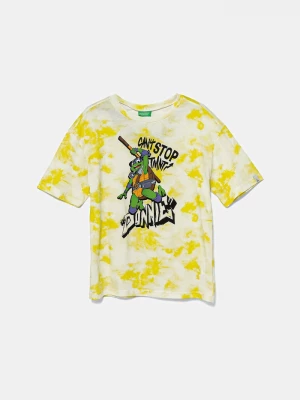 Obrázek produktu United Colors of Benetton Dětské bavlněné tričko United Colors of Benetton žlutá
