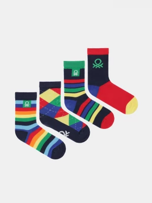 Obrázek produktu United Colors of Benetton Dětské ponožky United Colors of Benetton 4-pack námořnická modř