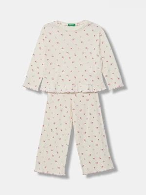 Obrázek produktu United Colors of Benetton dvoudílné pyžamo dětské bavlněné béžová