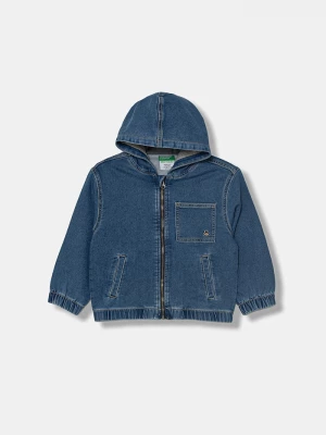 Obrázek produktu United Colors of Benetton džínová bunda dětská bavlněná s elastanem námořnická modř