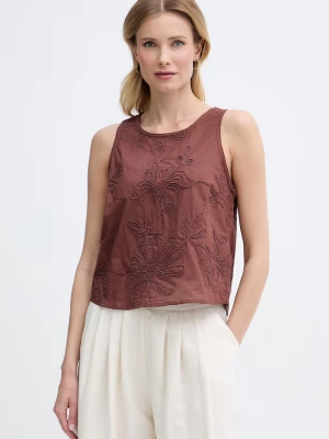 Obrázek produktu United Colors of Benetton halenka dámská bavlněná hnědá