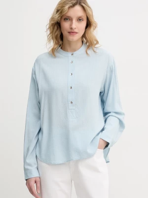 Obrázek produktu United Colors of Benetton halenka dámská s viskózou modrá