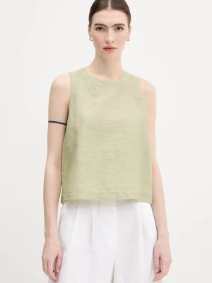 Obrázek produktu United Colors of Benetton Halenka se lněnou směsí United Colors of Benetton zelená