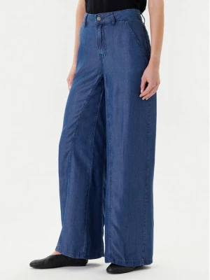 Obrázek produktu United Colors Of Benetton Kalhoty z materiálu 4KHNDF09L Modrá Wide Leg