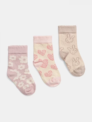 Obrázek produktu United Colors of Benetton kojenecké ponožky 3-pack růžová