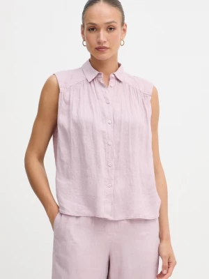 Obrázek produktu United Colors of Benetton košile dámská lněná růžová