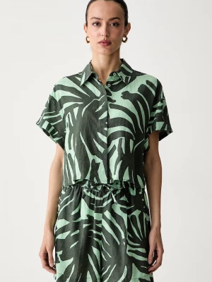 Obrázek produktu United Colors of Benetton košile dámská lněná zelená