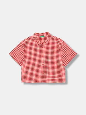 Obrázek produktu United Colors of Benetton košile dětská bavlněná červená