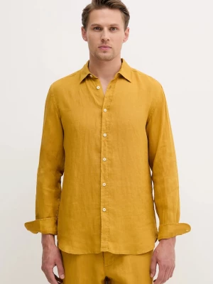 Obrázek produktu United Colors of Benetton Košile pánská lněná žlutá