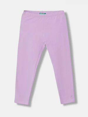 Obrázek produktu United Colors of Benetton legíny dětské bavlněné s elastanem fialová