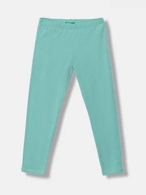 Obrázek produktu United Colors of Benetton legíny dětské bavlněné s elastanem tyrkysová