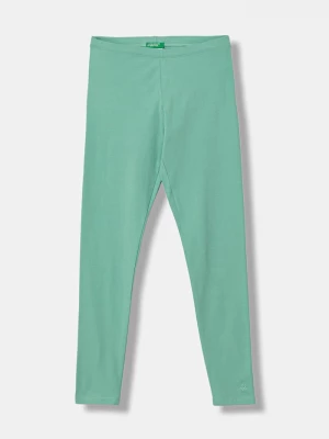 Obrázek produktu United Colors of Benetton legíny dětské bavlněné s elastanem tyrkysová