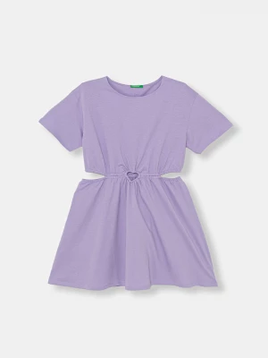 Obrázek produktu United Colors of Benetton letní šaty bavlněné fialová