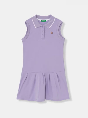Obrázek produktu United Colors of Benetton letní šaty bavlněné s elastanem fialová