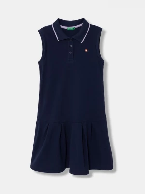 Obrázek produktu United Colors of Benetton letní šaty bavlněné s elastanem námořnická modř