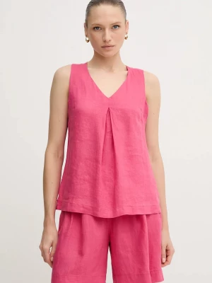 Obrázek produktu United Colors of Benetton Lněná halenka United Colors of Benetton růžová