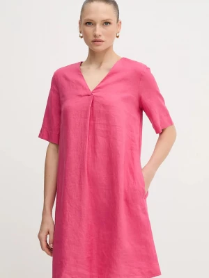Obrázek produktu United Colors of Benetton Lněné šaty United Colors of Benetton růžová
