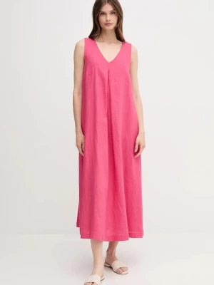 Obrázek produktu United Colors of Benetton Lněné šaty United Colors of Benetton růžová