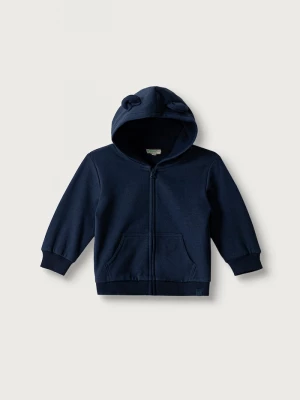Obrázek produktu United Colors of Benetton mikina s kapucí kojenecká s bavlnou