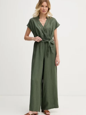 Obrázek produktu United Colors of Benetton overal dámský lněný zelená