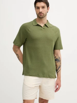 Obrázek produktu United Colors of Benetton Plátěné polo tričko United Colors of Benetton zelená