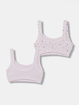 Obrázek produktu United Colors of Benetton podprsenka dětská bavlněná 2-pack fialová