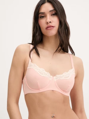 Obrázek produktu United Colors of Benetton podprsenka s příměsí hedvábí oranžová