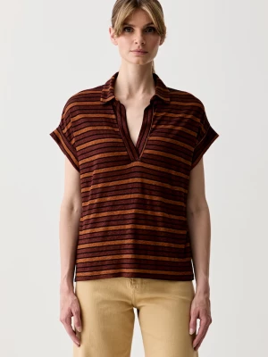 Obrázek produktu United Colors of Benetton polo dámské se lnem hnědá