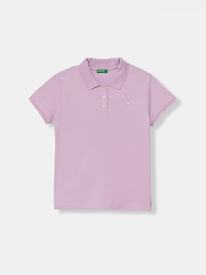 Obrázek produktu United Colors of Benetton polo dětské bavlněné s elastanem fialová