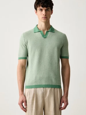 Obrázek produktu United Colors of Benetton polo pánské bavlněné zelená