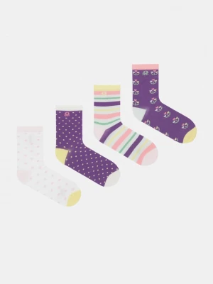 Obrázek produktu United Colors of Benetton Ponožky dětské 4-pack fialová