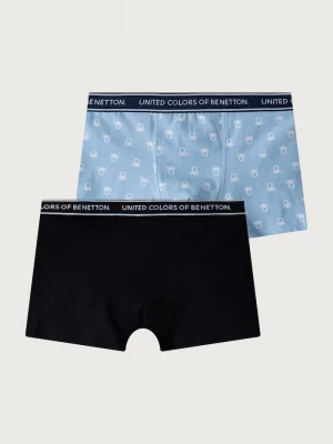 Obrázek produktu United Colors of Benetton přiléhavé boxerky dětské bavlněné s elastanem 2-pack