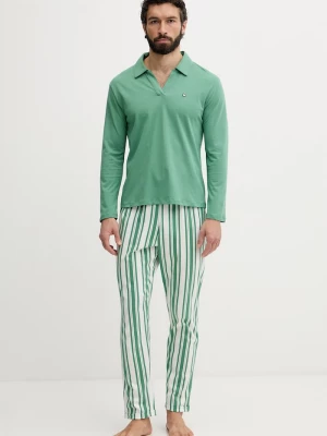 Obrázek produktu United Colors of Benetton pyžamo pánské bavlněné zelená
