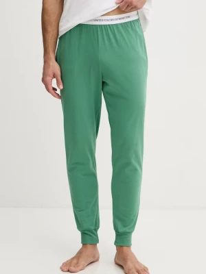 Obrázek produktu United Colors of Benetton pyžamové kalhoty pánské bavlněné zelená