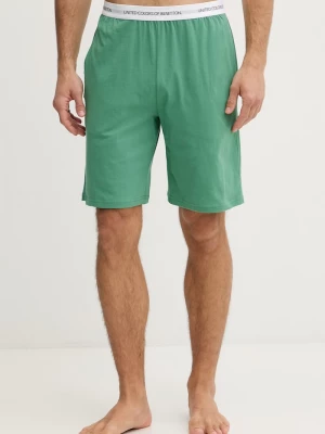 Obrázek produktu United Colors of Benetton pyžamové šortky pánské bavlněné zelená