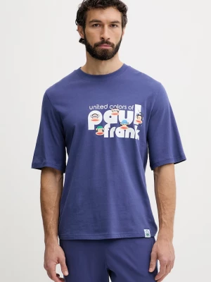Obrázek produktu United Colors of Benetton pyžamové tričko pánské bavlněné námořnická modř